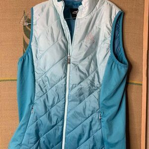 Sun Mountain Women's Quilted Golf Vest - Blue Ombre, Size Medium